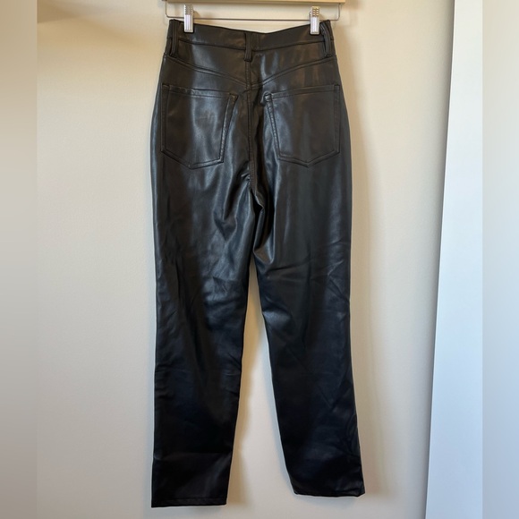 NWT FAUX LEATHER PANTS - Picture 2 of 6